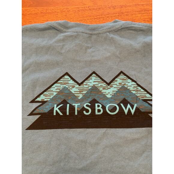 NWT Medium Kitsbow T Shirt Blue Ridge Logo Made In USA Blue Short Sleeve - Picture 8 of 11